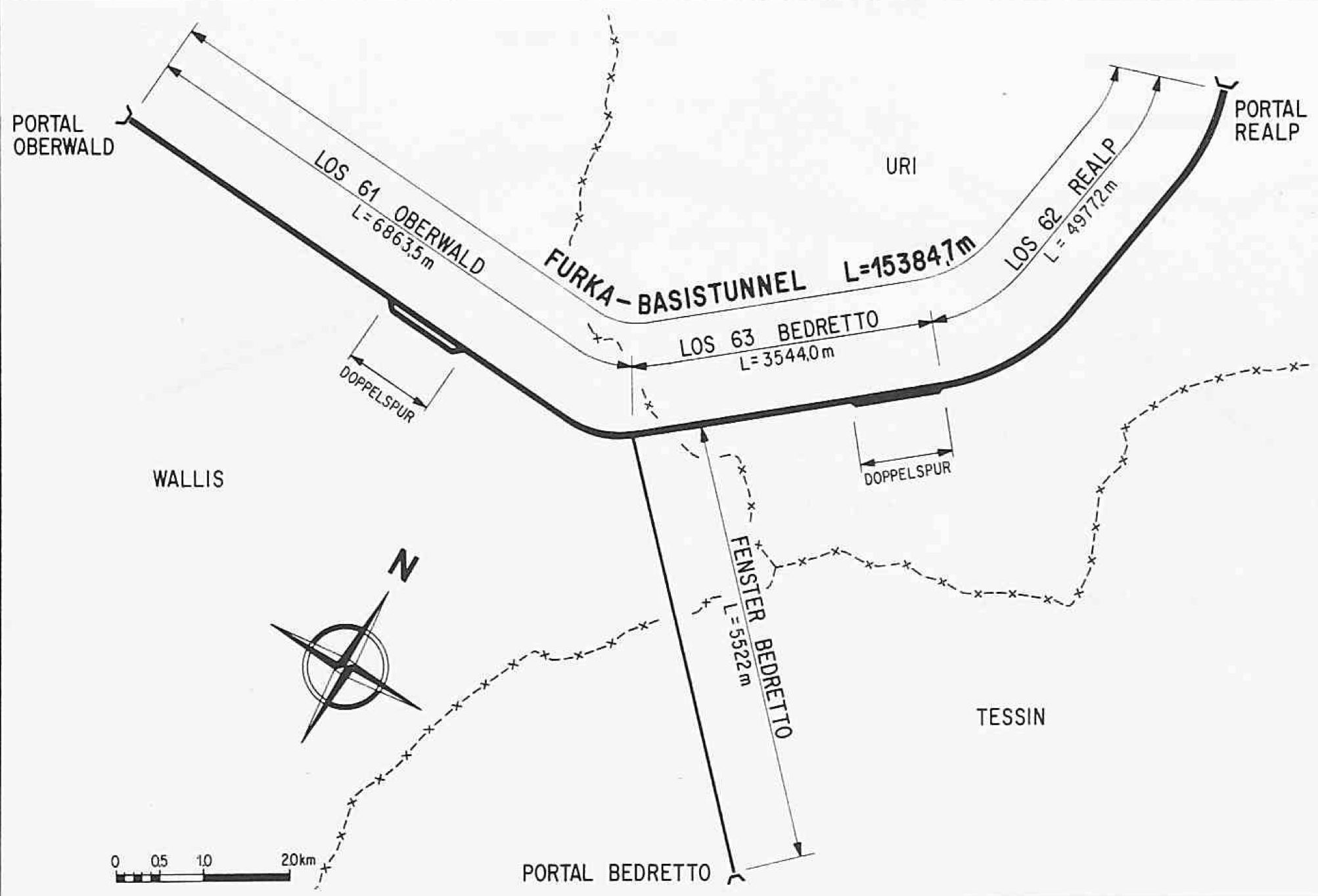 1982 - Opening of the Furka tunnel